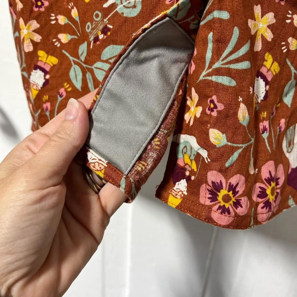 Duluth Gnomes Mushroom Artisan Hemp organic cotton untucked Camp Shirt size XS - Picture 5 of 8